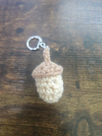 Tan Acorn Keychain