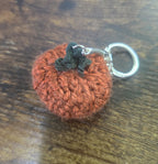 Rust Orange Pumpkin Keychain