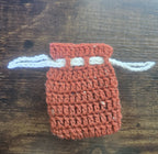 Rustic Brown Drawstring Pouch (Small)