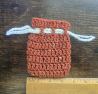 Rustic Brown Drawstring Pouch (Small)