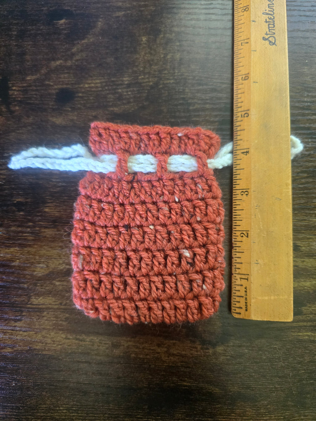 Rustic Brown Drawstring Pouch (Small)