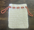 White Drawstring Pouch (Large)