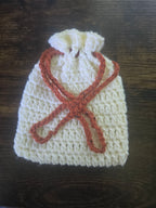 White Drawstring Pouch (Large)