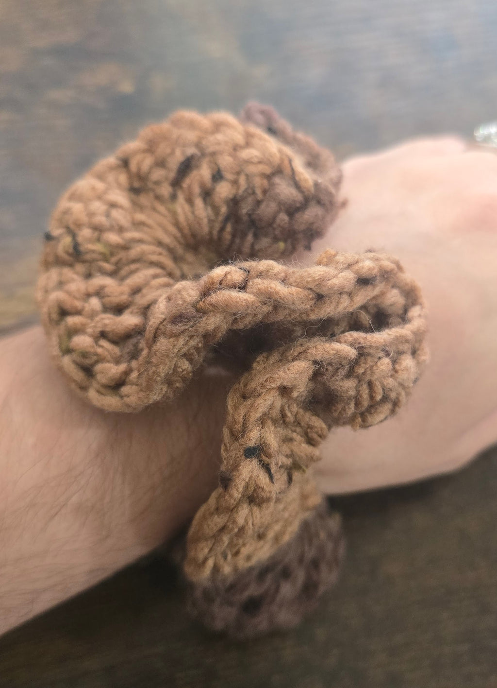 Multi Brown and Tan Large Scrunchies