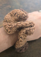 Multi Brown and Tan Large Scrunchies