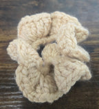 Cream Large Scrunchies