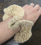 Cream Large Scrunchies
