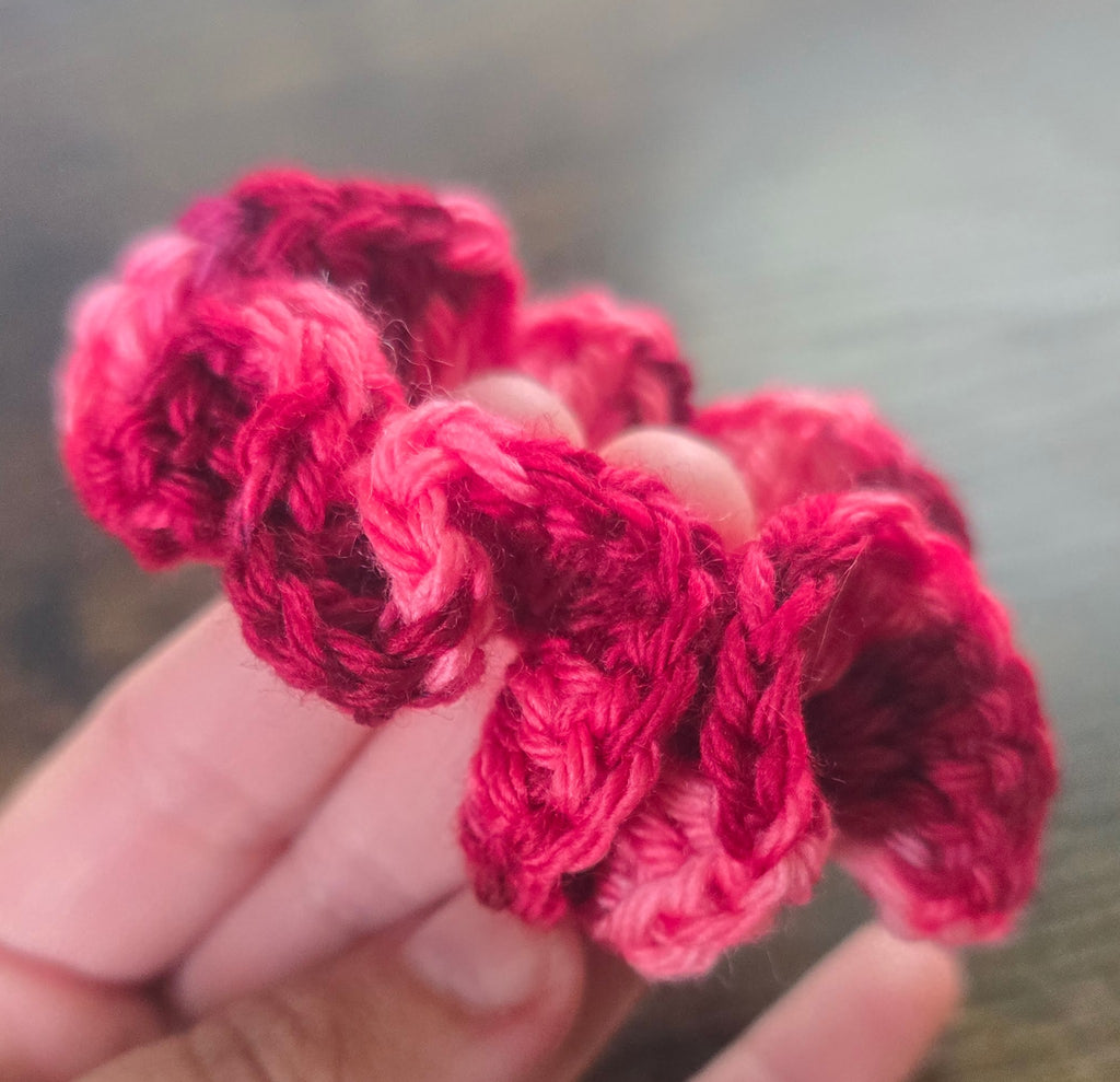 Red and Pink Mini Scruchies