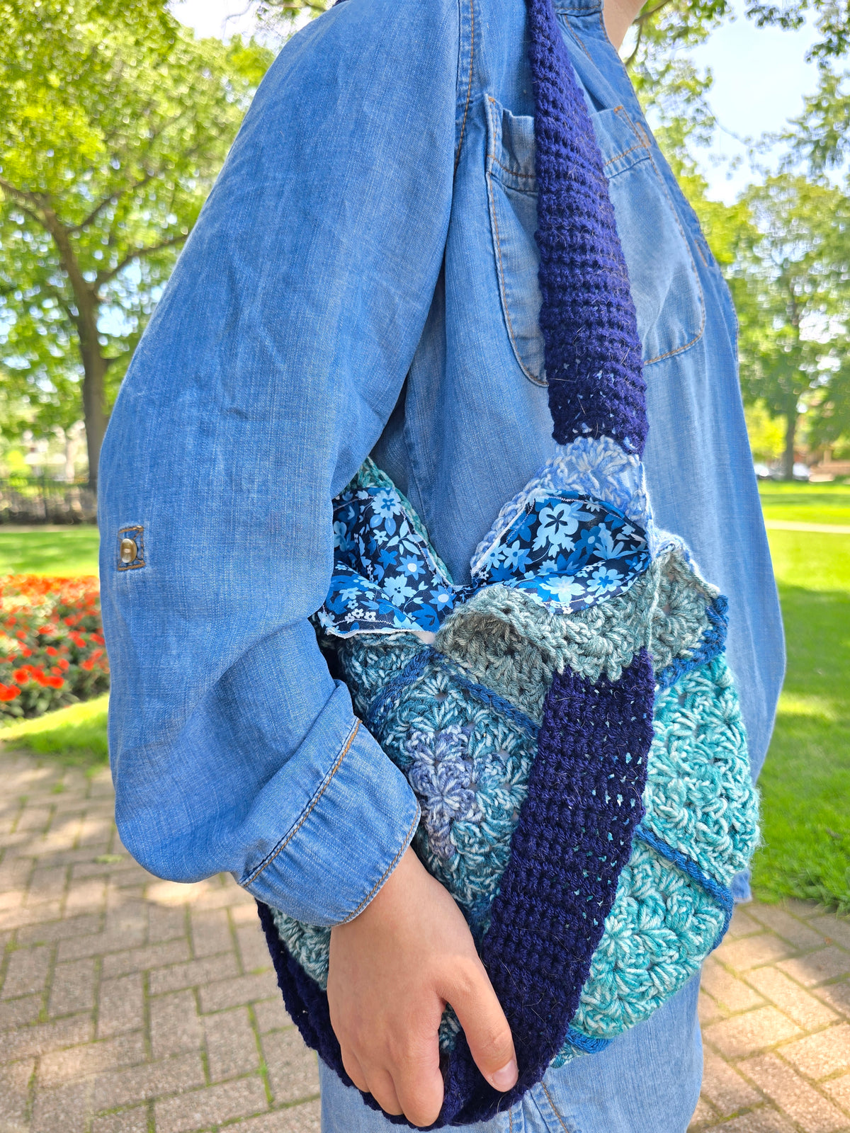 Lined Shoulder Bag