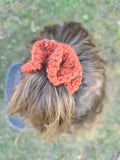 Rust Orange Mini Scrunchies