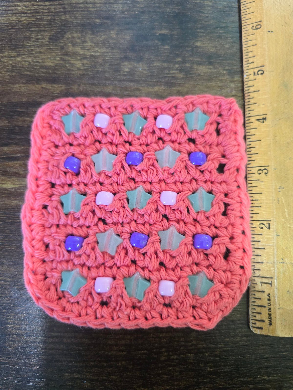 Pink Glow Fidget Square