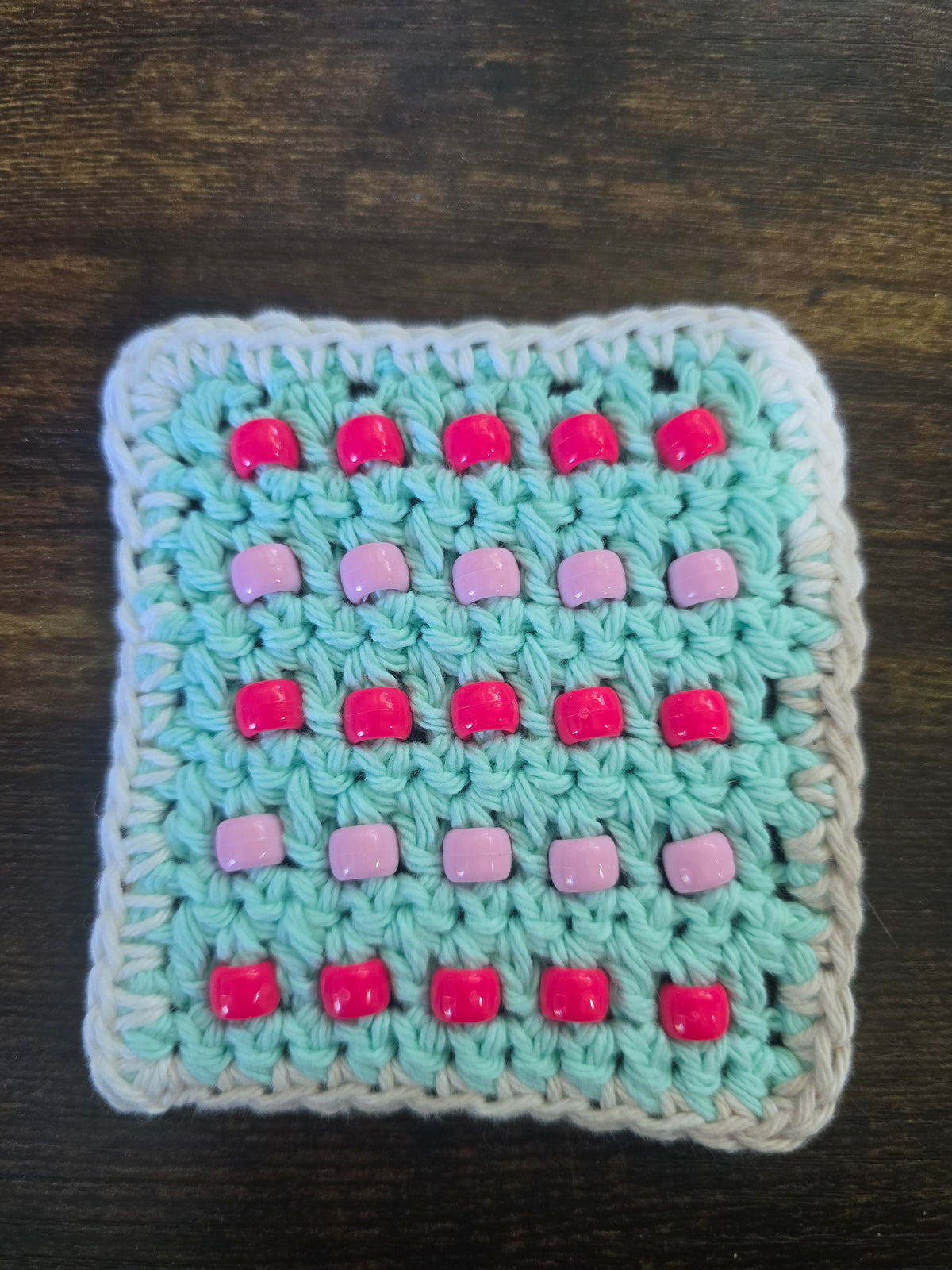 Mint Fidget Square with border