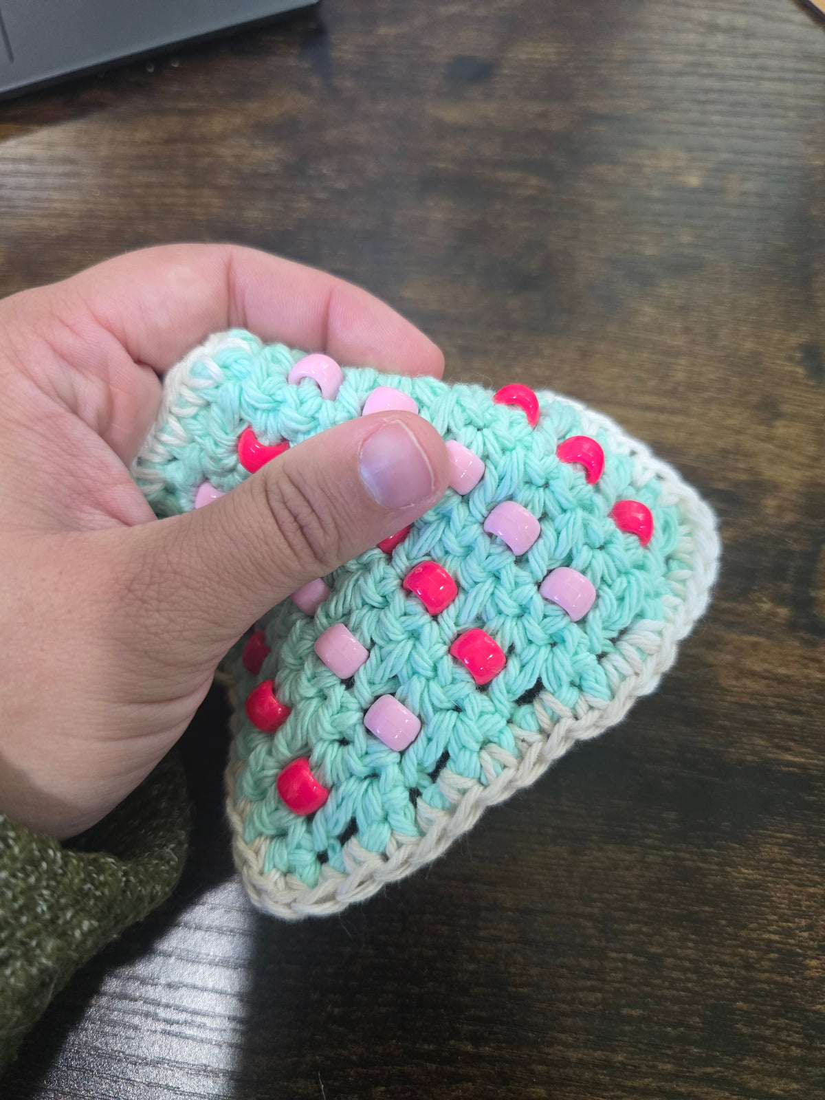 Mint Fidget Square with border