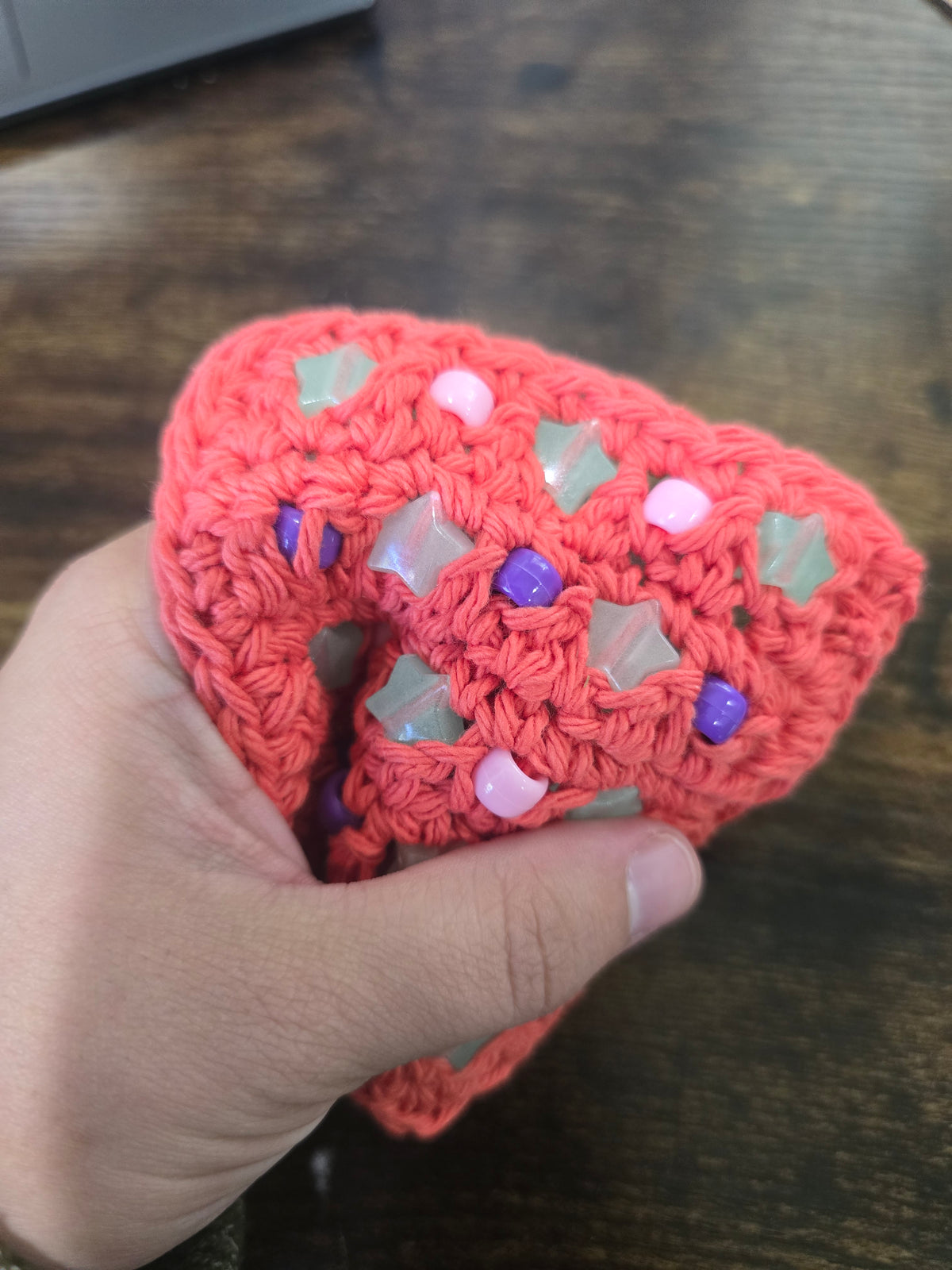 Pink Glow Fidget Square
