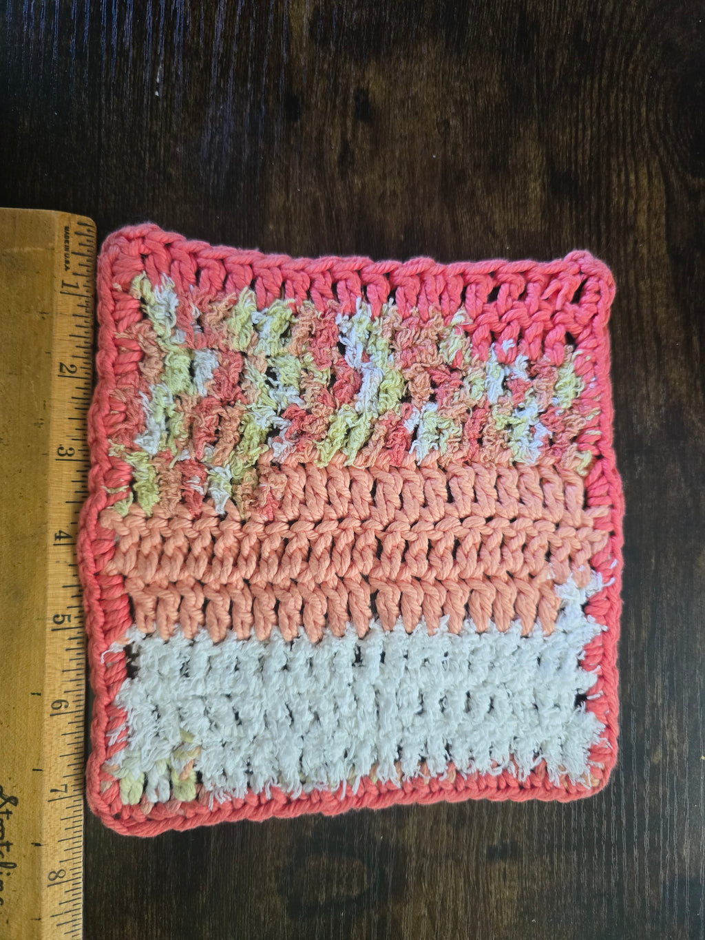 Peachy Dishcloth