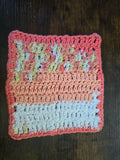 Peachy Dishcloth